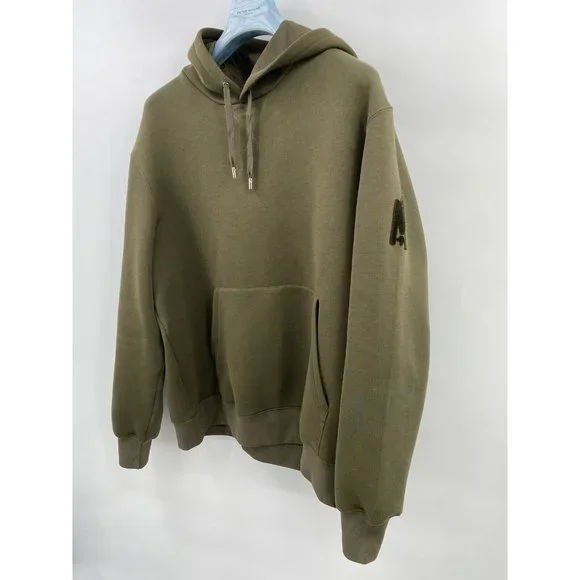 Mackage Olive green hoodie velvet branding size 2XL - Picture 3 of 6